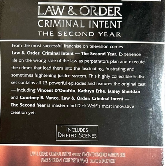 New LAW & ORDER CRIMINAL INTENT Season 2 DVD - Picture 5 of 8